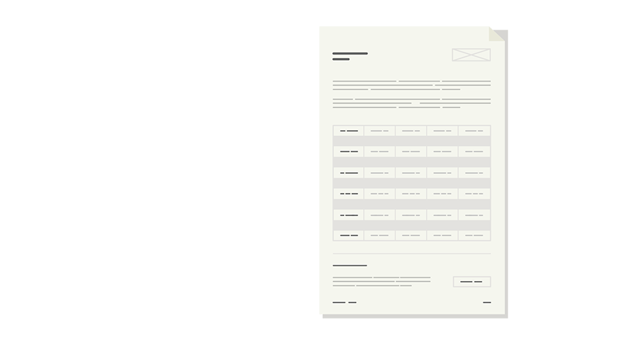 An emissions report document showing tabular emissions data and charts