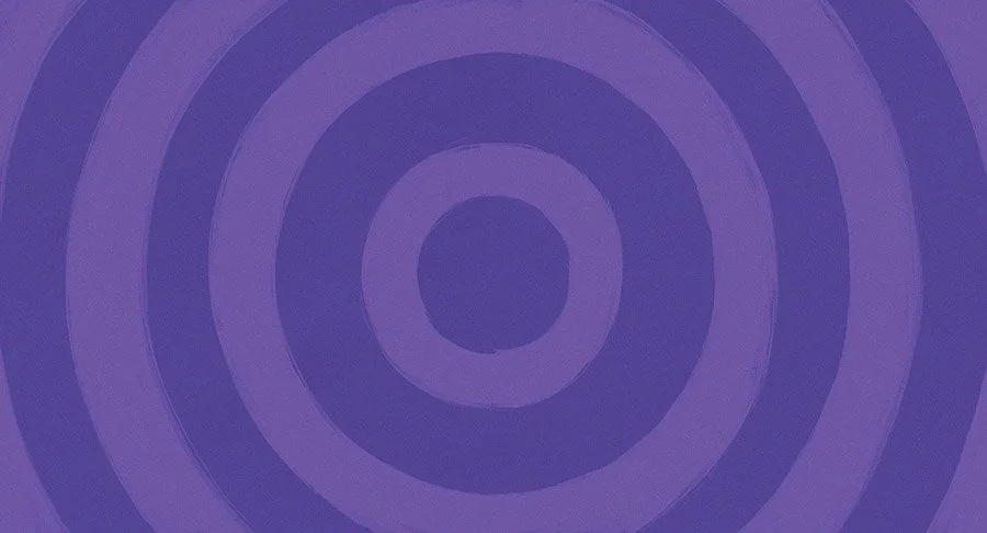 Purple background with concentric circles pattern